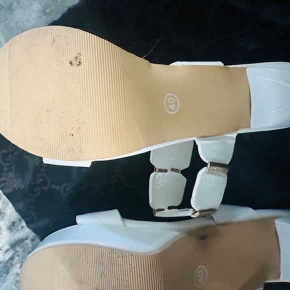 Simms White Pump Sandals - BRAND NEW! NEVER WORN Size 9 - Picture 9 of 16